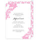 Pink Damask Invitations Image 5 of 12